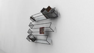 Illustration for article titled An Optical Illusion Bookshelf: Are There Three or Four Shelves?